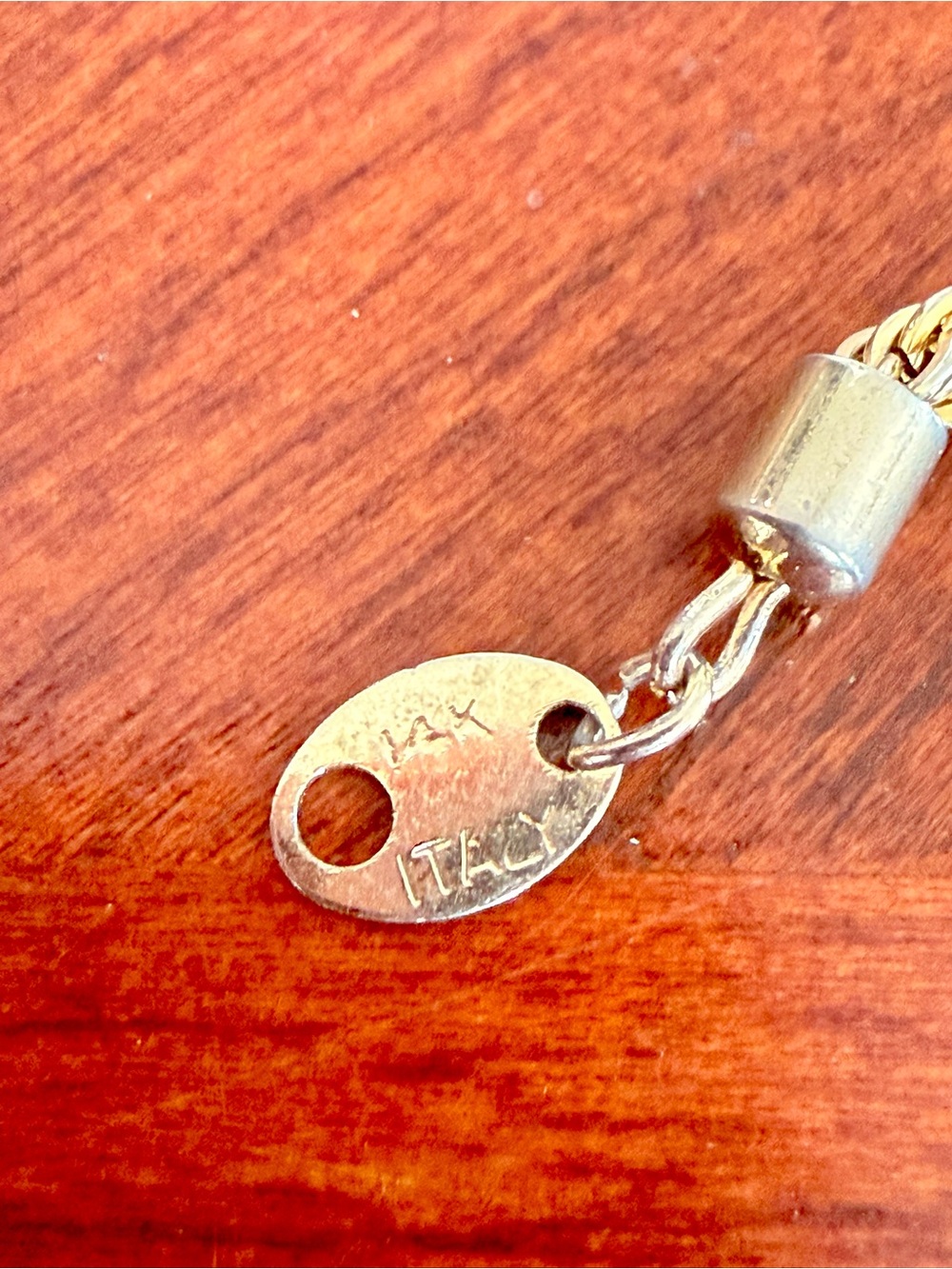 14k Gold Rope Chain Bracelet - Picture 3 of 3